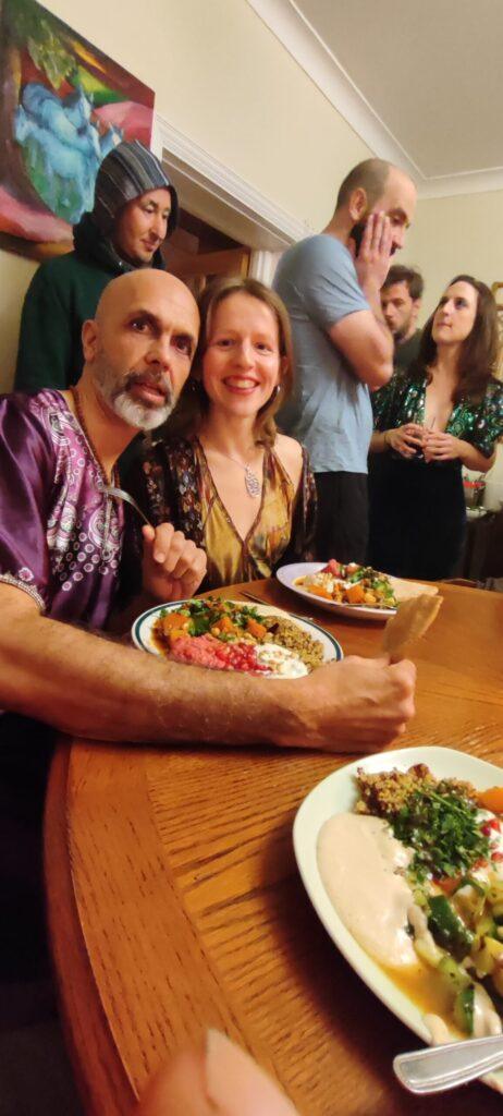 group in the dinnng room