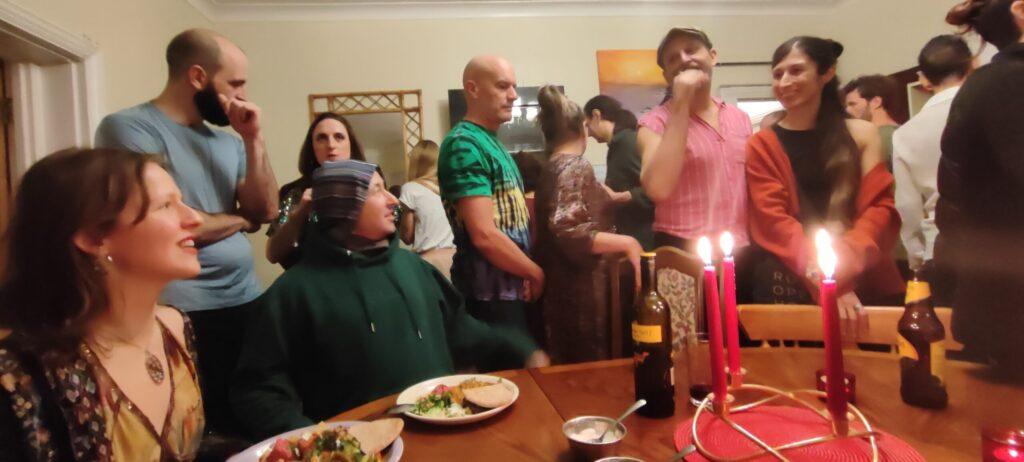 group in the dinnng room