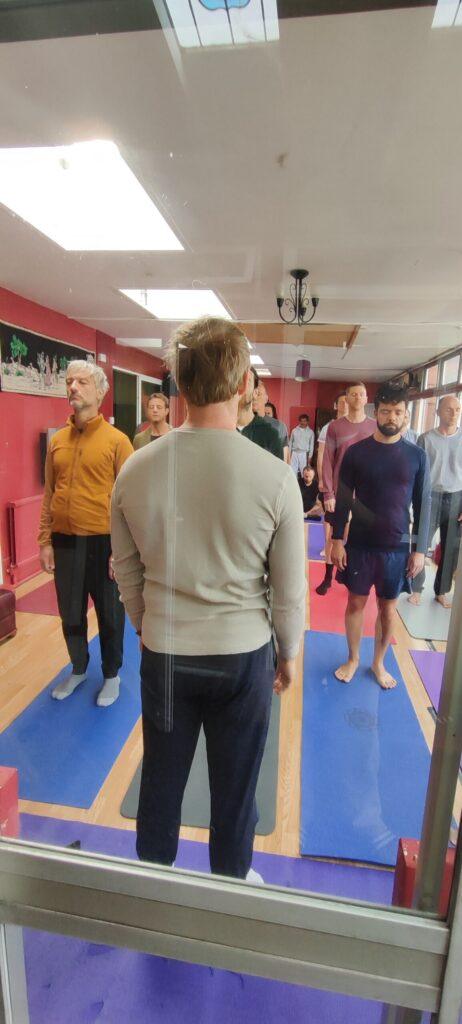 yoga workshop in the hall