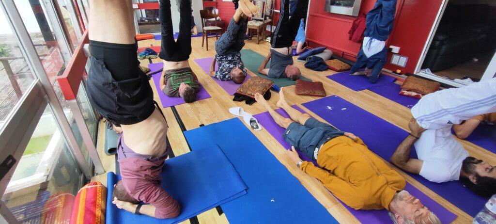 Yoga Shoulder Stance practice