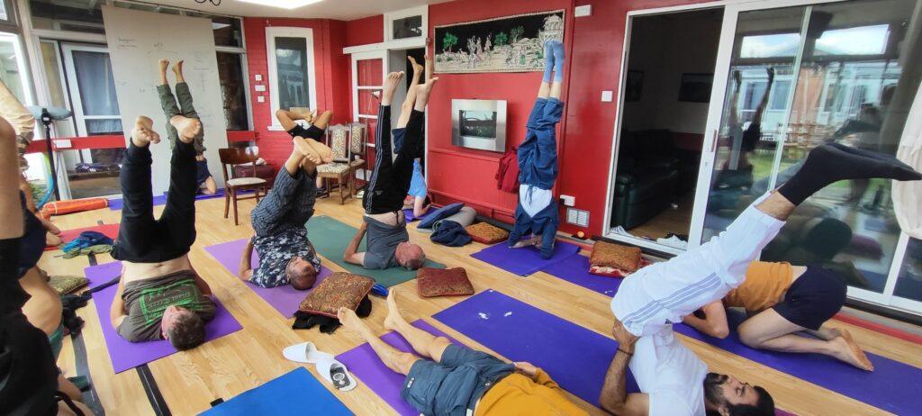 Yoga Shoulder Stance practice