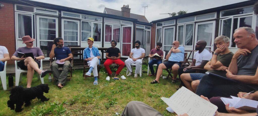 Darshan in the Courtyard