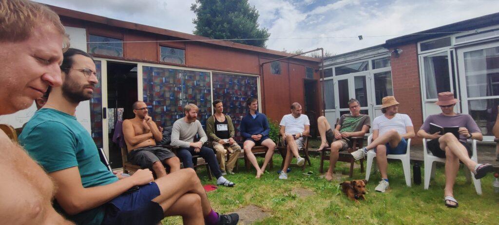 Darshan in the Courtyard