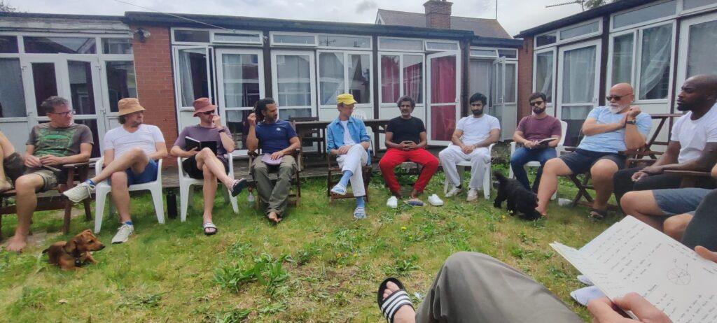 Darshan in the Courtyard