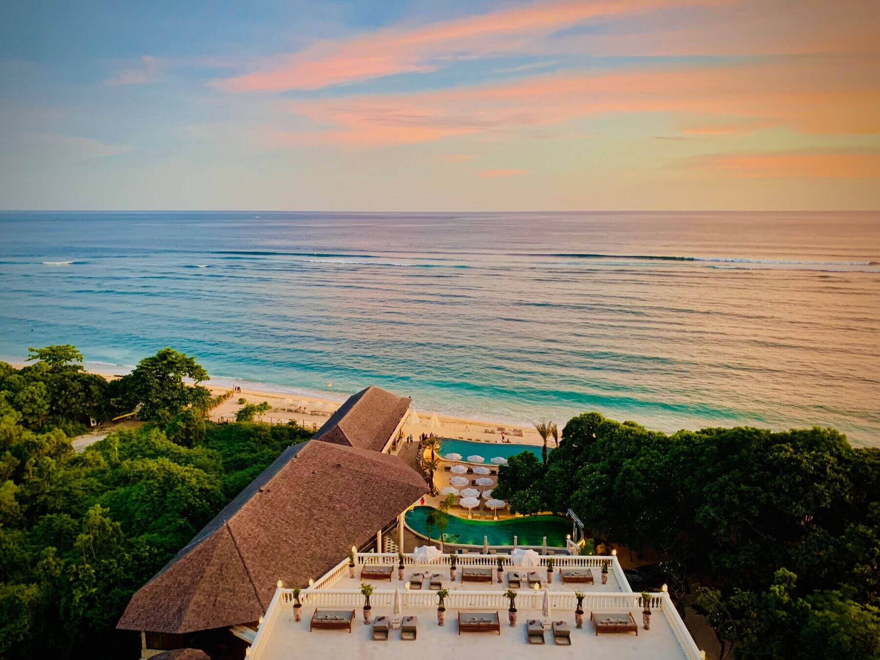 beautiful outdoor scene featuring a swimming